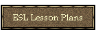 ESL Lesson Plans